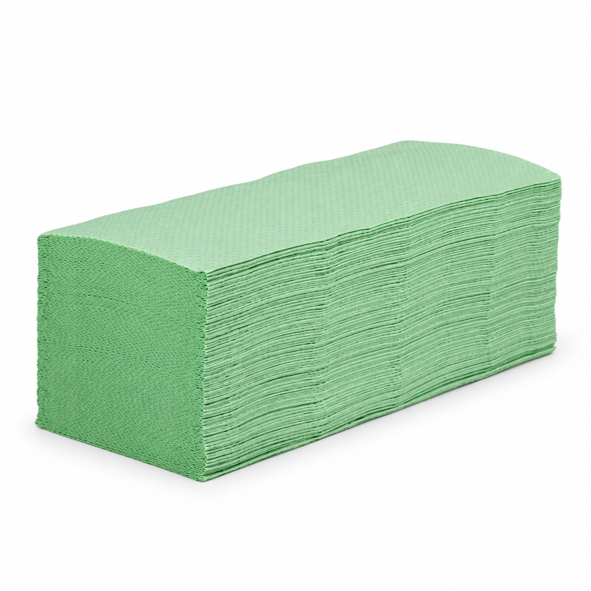 Papierhandtücher V2-3200-G-PR Zick-Zack-Falzung 2-lagig grün, 3.200 Tücher
