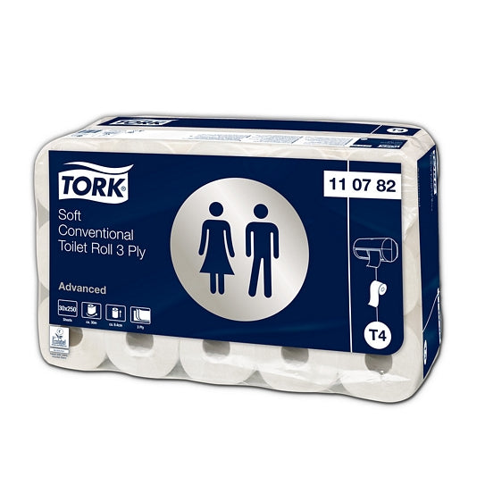 TORK Toilettenpapier T4 Premium Soft 3-lagig (72 Rollen) - Pro Rolle 0,69 € / Pro 50 Blatt 0,138 €