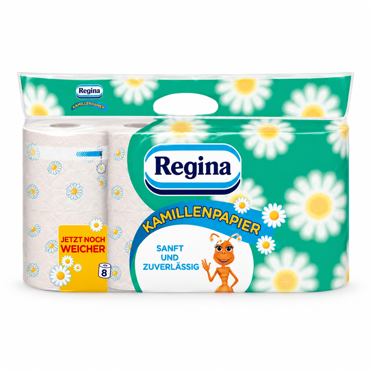Regina Toilettenpapier Kamillenpapier 3-lagig, 56 Rollen