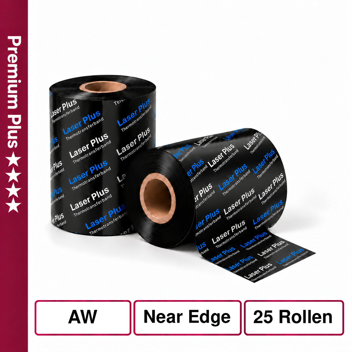 Thermotransfer Wachs/Harzfarbband NearE.25 Rollen 33mm x 450m K:25,4mm AW WH680
