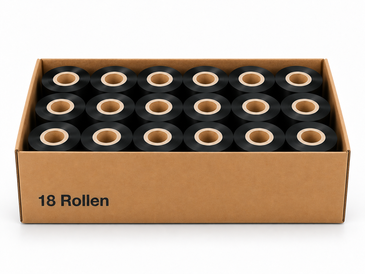 Thermotransfer Wachs/Harzfarbband NearE.18 Rollen 30mm x 1000m K:25,4mm AW