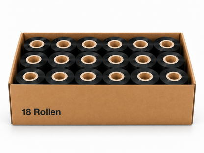 Thermotransfer Wachs/Harzfarbband NearE.18 Rollen 30mm x 1000m K:25,4mm AW