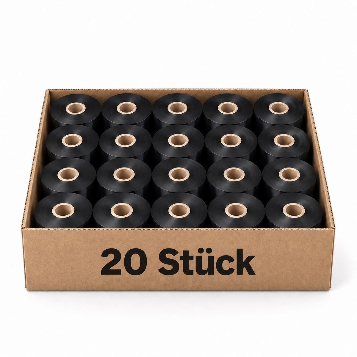 Thermotransfer Wachsfarbband            20 Rollen 55mm x 600m K:25,4mm AW
