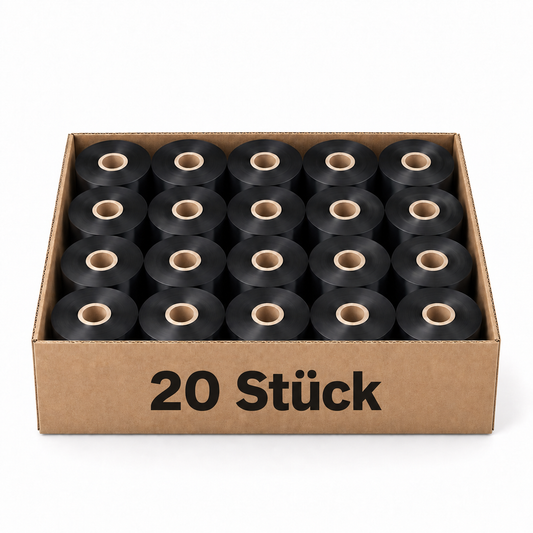 Thermotransfer Wachsfarbband            20 Rollen 55mm x 600m K:25,4mm AW