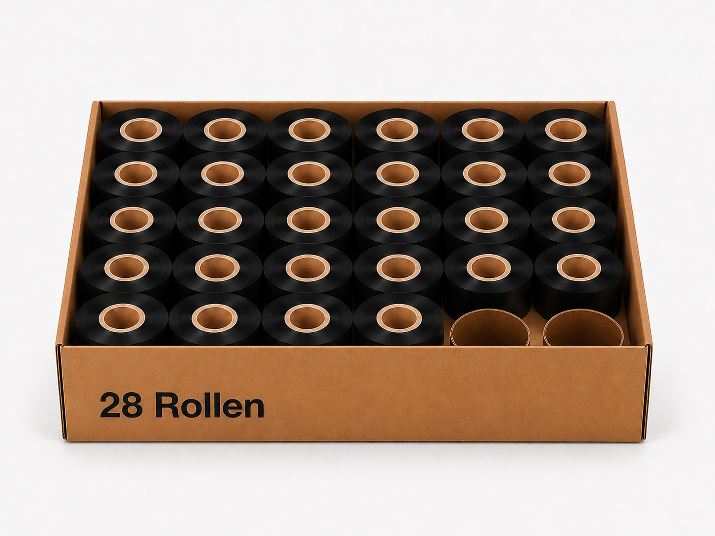 Thermotransferband Wachs 28 Rollen 170mm x 155m K:25,4mm AW