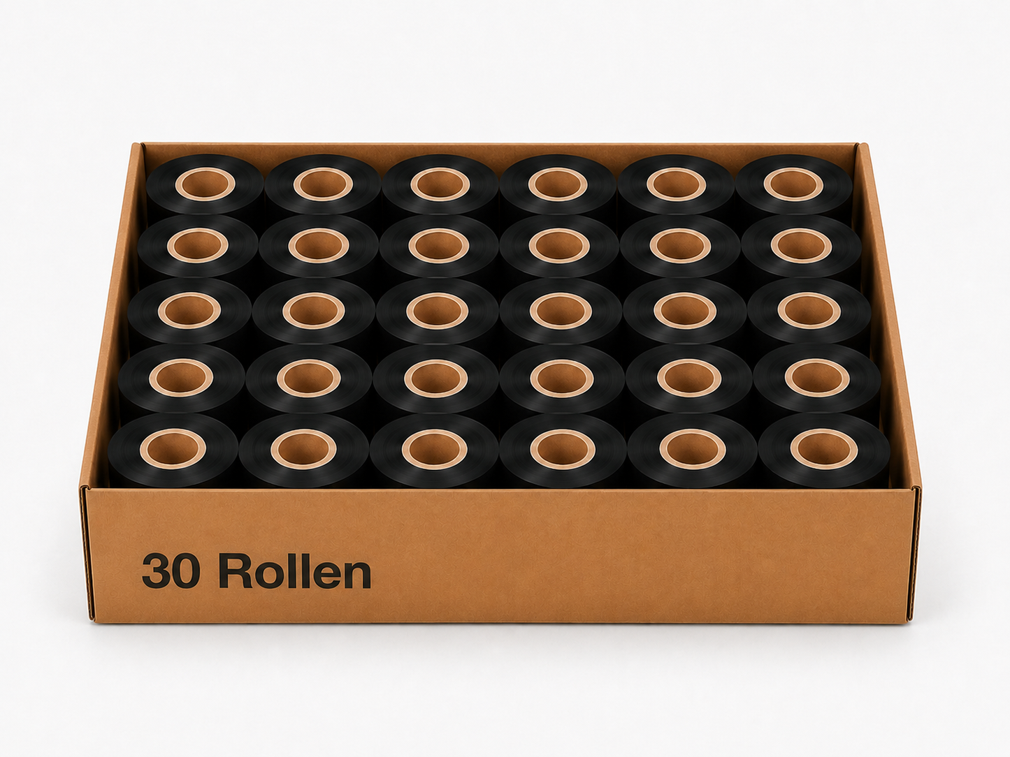 Thermotransferband Wachs 30 Rollen 50mm x 300m K:25,4mm AW