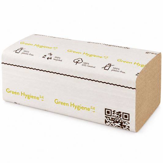 Green Hygiene® Papierhandtücher FALK Zick-Zack-Falzung 1-lagig natur, 5.000 Tücher