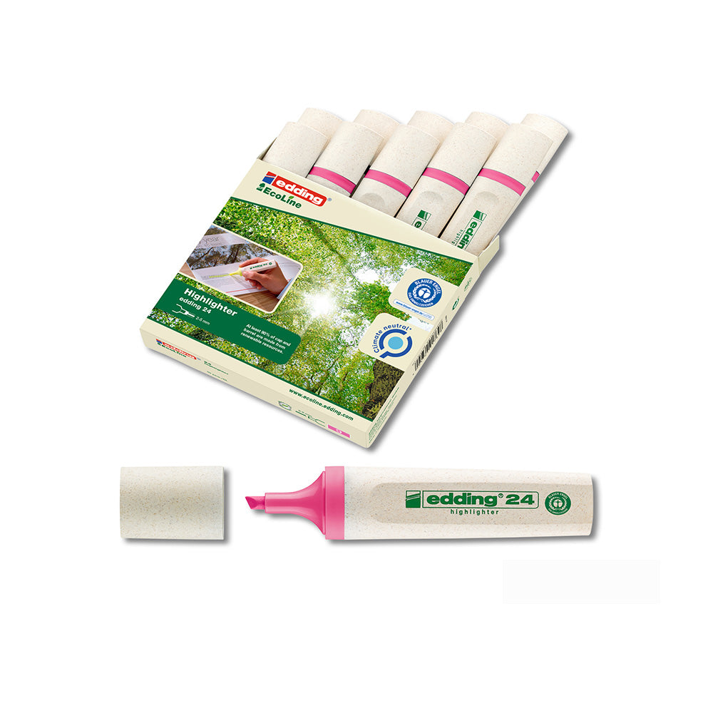 EDDING 24 Ecoline Textmarker mit Keilspitze - 10 Stück