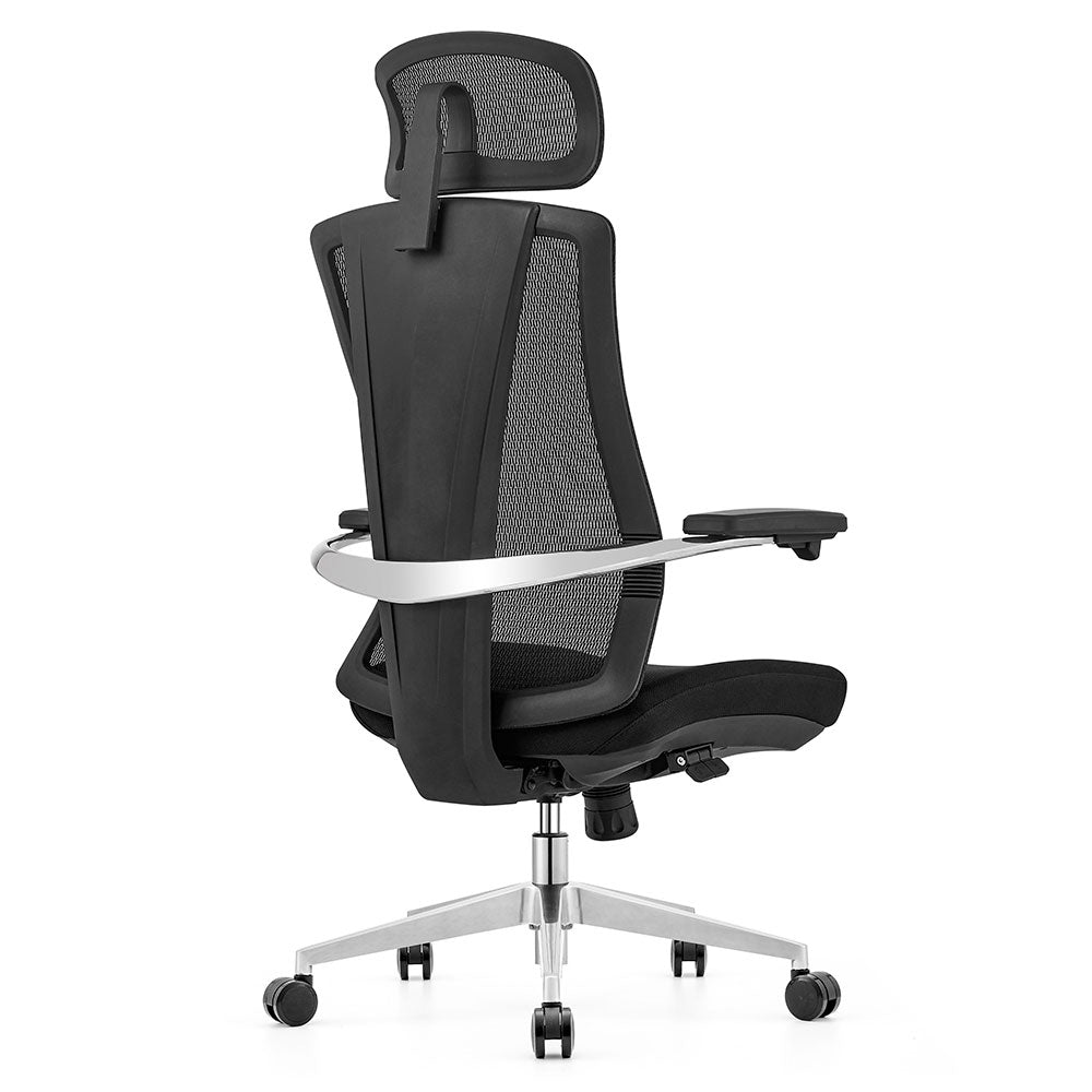 LASER PLUS Ergonomischer Bürostuhl / Schreibtischstuhl ATLAS mit Synchronmechanik, Mesh-Gewebe und leisen Doppelrollen