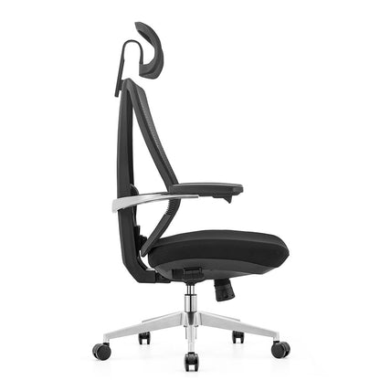 LASER PLUS Ergonomischer Bürostuhl / Schreibtischstuhl ATLAS mit Synchronmechanik, Mesh-Gewebe und leisen Doppelrollen