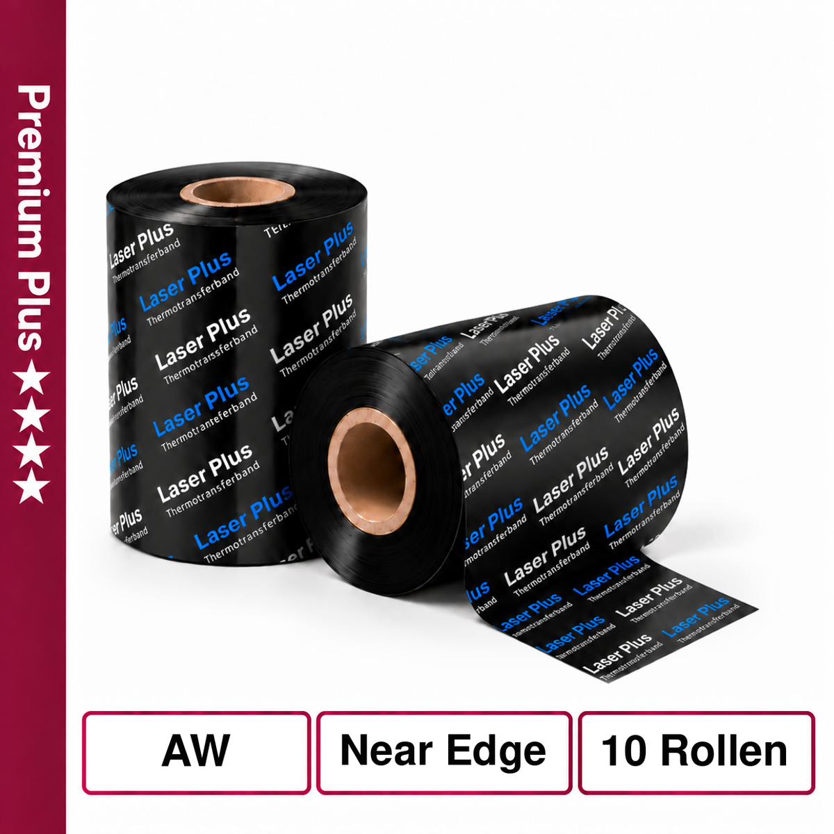 Thermotransfer Wachs/Harzfarbband NearE.10 Rollen 89mm x 600m K:25,4mm AW WH680