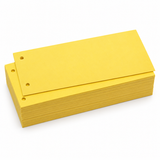 Wekre Trennstreifen 240x105mm 190g/qm gelb 2-fach gelocht 100 Stck.