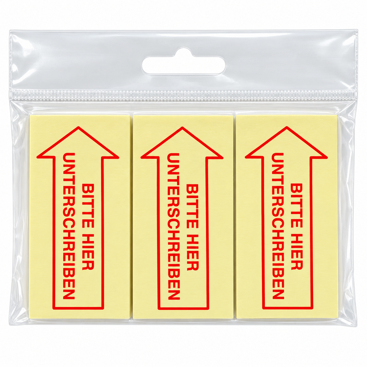 inFO Haftnotizen "Bitte hier unterschreiben" 3x50 Blatt