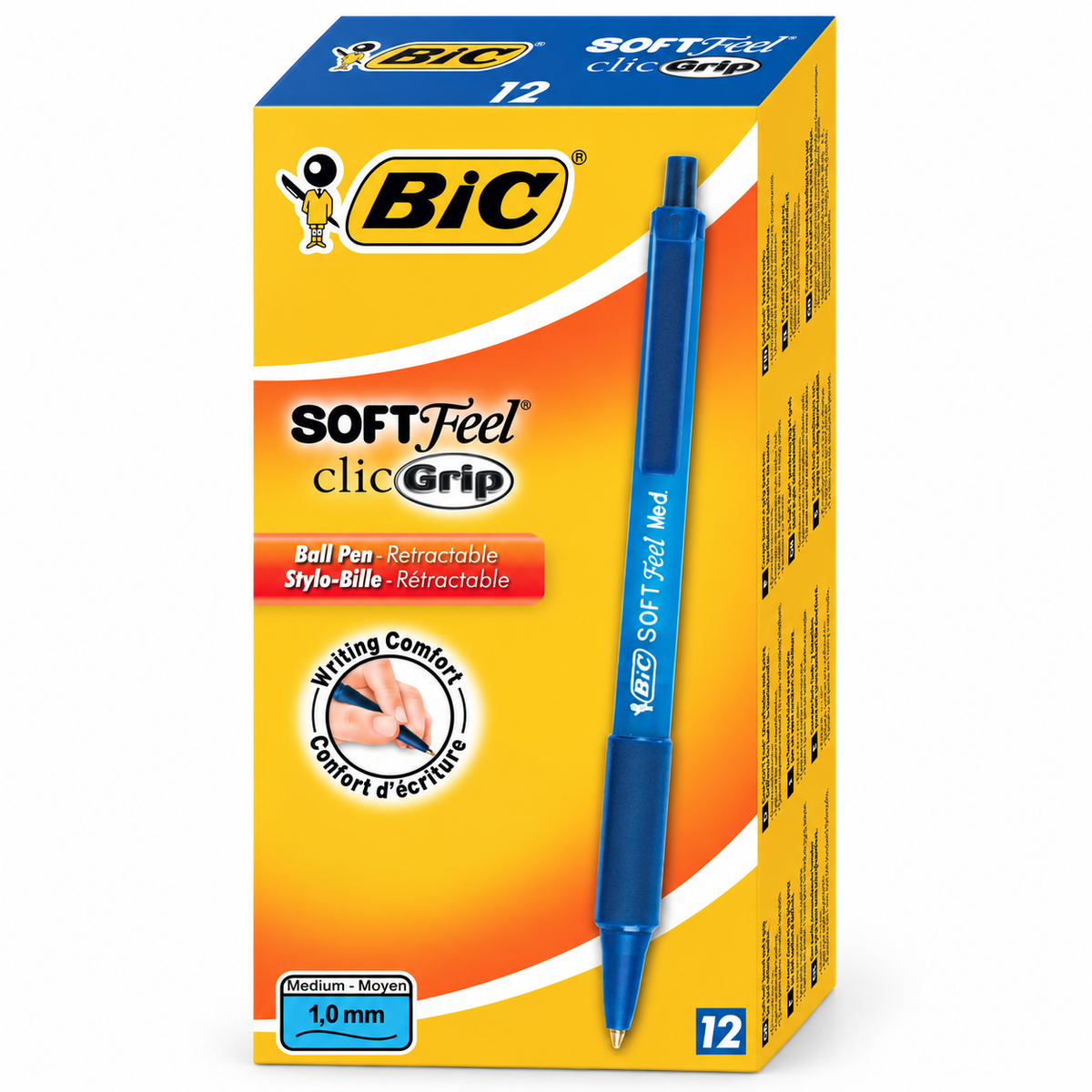 BIC Kugelschreiber Soft feel blau 12 Stück