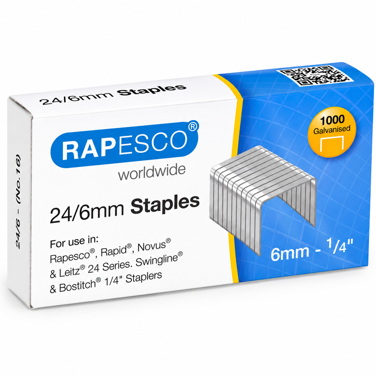 Rapesco Heftklammern 24/6 12/6 1000 Stück