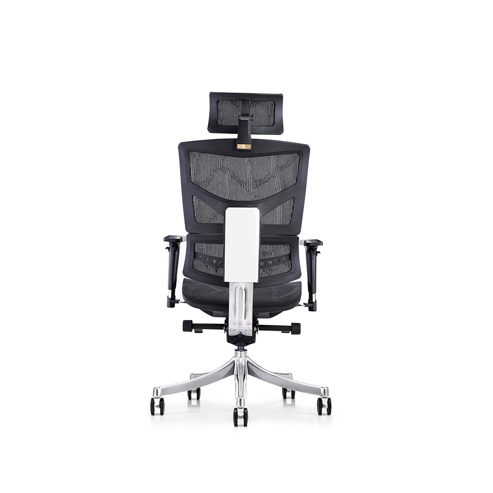 LASER PLUS Ergonomischer Bürostuhl / Schreibtischstuhl KRONOS mit Synchronmechanik, Mesh-Gewebe und leisen Doppelrollen