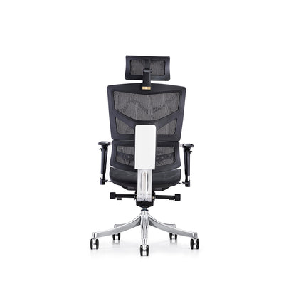 LASER PLUS Ergonomischer Bürostuhl / Schreibtischstuhl KRONOS mit Synchronmechanik, Mesh-Gewebe und leisen Doppelrollen