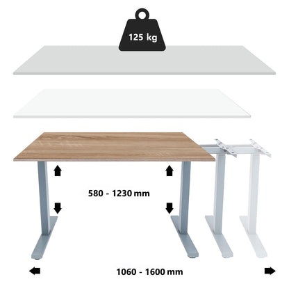 LASER PLUS - Höhenverstellbarer Premium Schreibtisch - ODIN