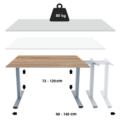 LASER PLUS - Höhenverstellbarer Schreibtisch - BALDUR