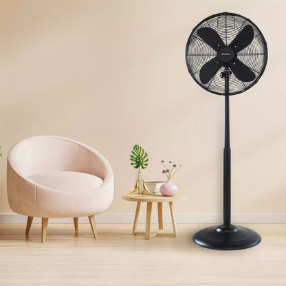 Ventilator / Standventilator NORDWIND 40 cm 50 W mit 3 Geschwindigkeitseinstellungen und Schwenkfunktion - Schwarz