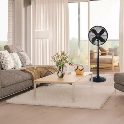 Ventilator / Standventilator NORDWIND 40 cm 50 W mit 3 Geschwindigkeitseinstellungen und Schwenkfunktion - Schwarz