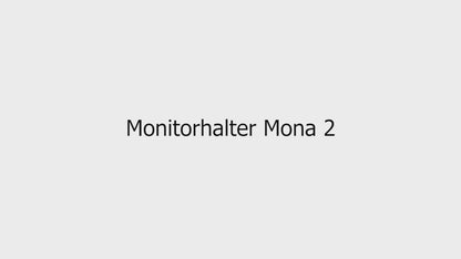 Monitorhalterung / Monitorarm für 2 Bildschirme - schwarz / weiß