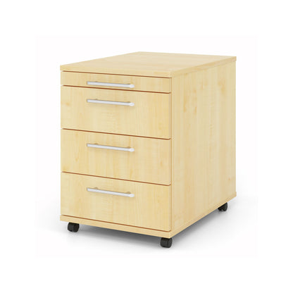 HAMMERBACHER - Rollcontainer 42,8 x 49 x 59 cm (BxTxH) - Ahorn